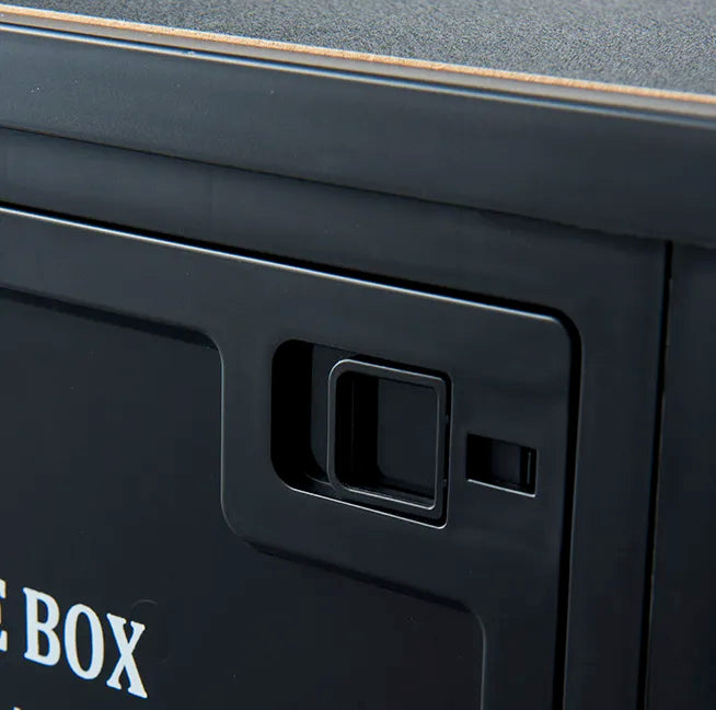 Folding Storage Crate with Wood Lid