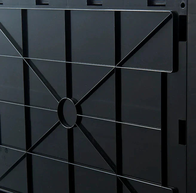 Folding Storage Crate with Wood Lid