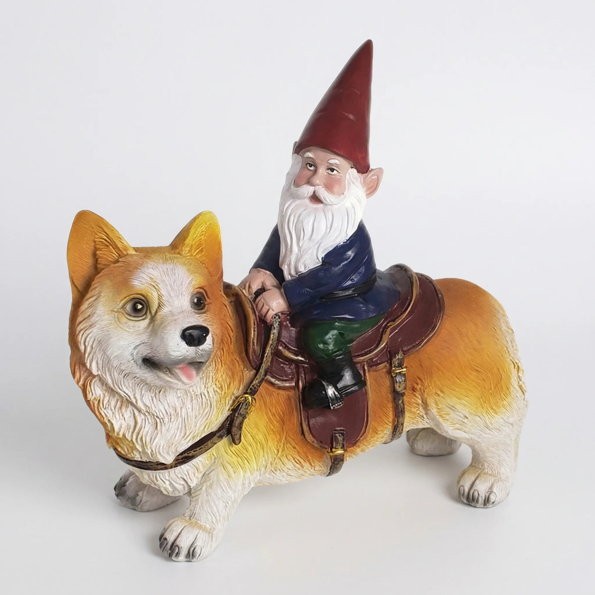 Funny Garden Gnome Ornament with Window Motif