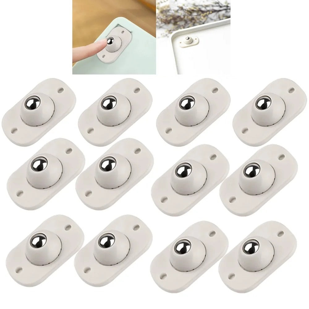 FurnitureWheels - Self-Adhesive 360° Rotatable Furniture Wheels