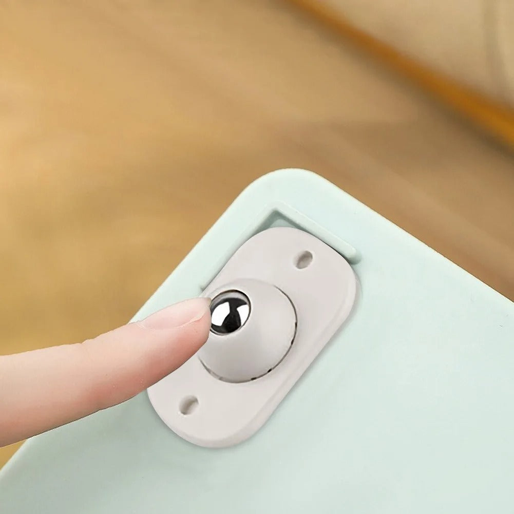 FurnitureWheels - Self-Adhesive 360° Rotatable Furniture Wheels