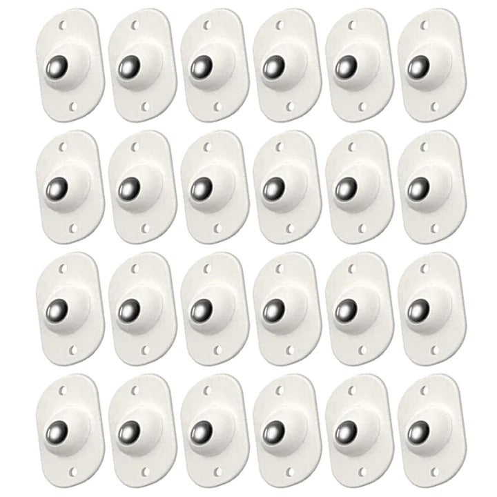 FurnitureWheels - Self-Adhesive 360° Rotatable Furniture Wheels