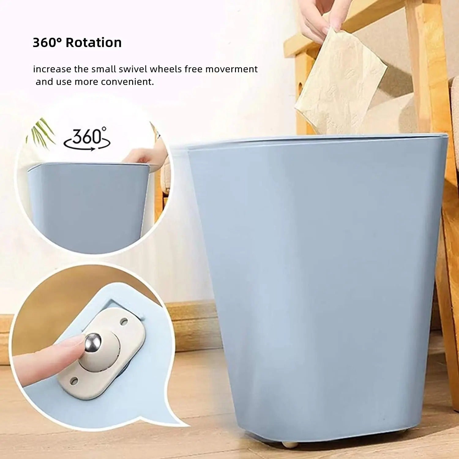 FurnitureWheels - Self-Adhesive 360° Rotatable Furniture Wheels