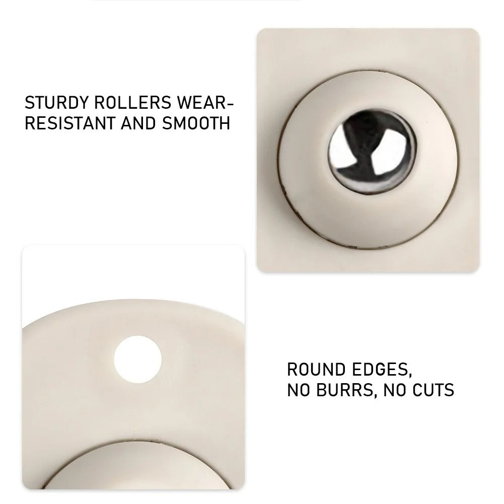 FurnitureWheels - Self-Adhesive 360° Rotatable Furniture Wheels