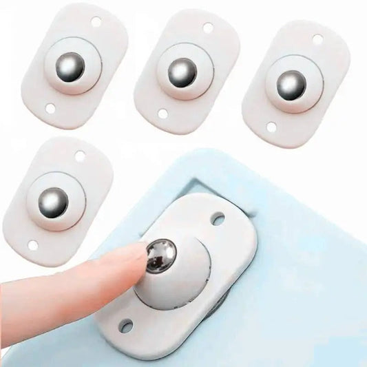 FurnitureWheels - Self-Adhesive 360° Rotatable Furniture Wheels