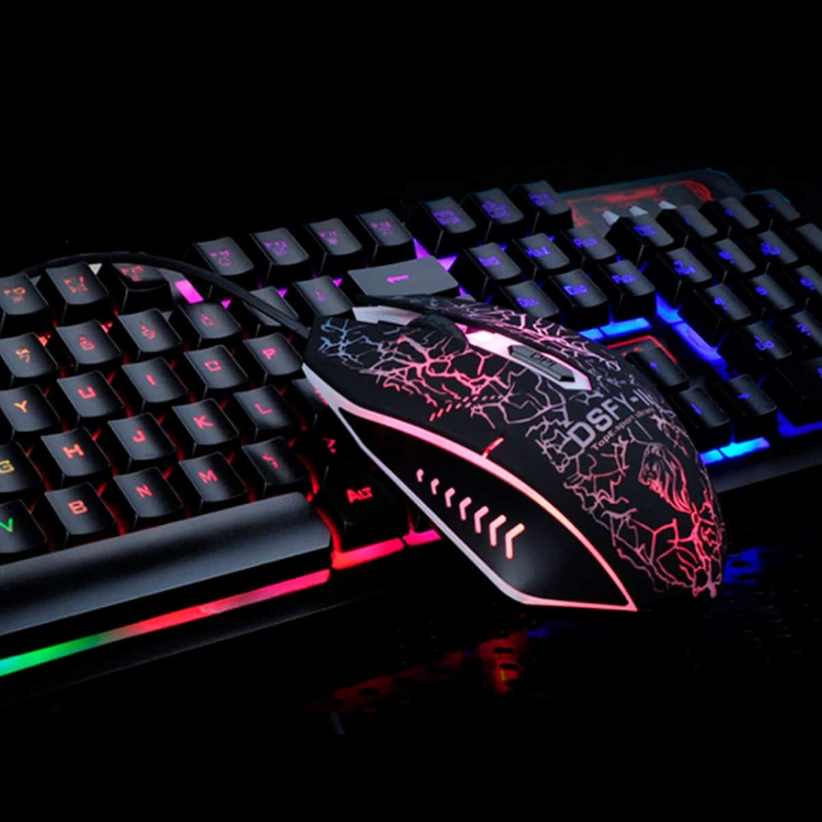 Gaming Keyboard & Mouse with LED Backlight