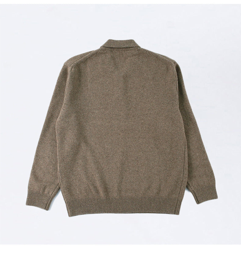 Image of Gary | Men's Long Sleeve Knit Polo Sweater