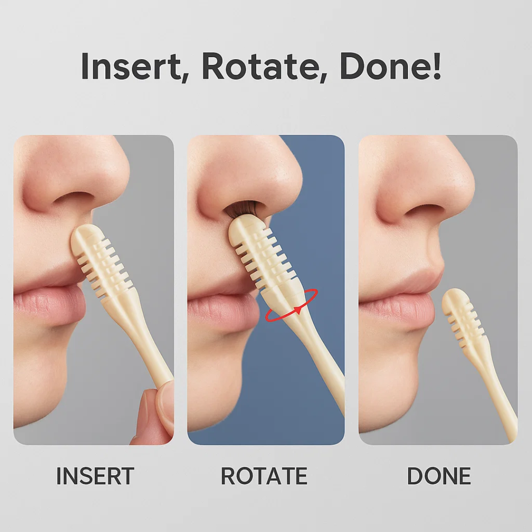 GentleGroom | Nose Hair Trimmer 360° Rotating Function for Painless & Portable Use