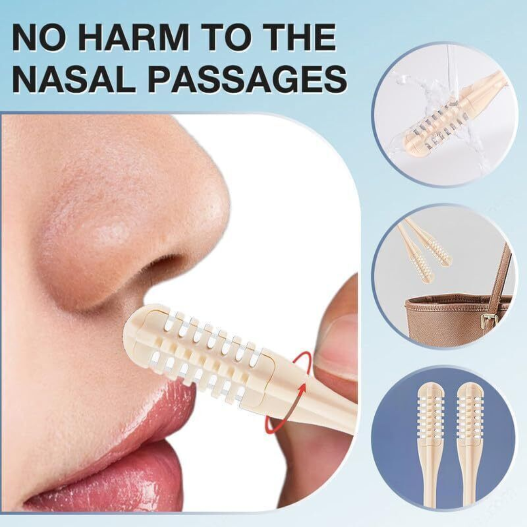 GentleGroom | Nose Hair Trimmer 360° Rotating Function for Painless & Portable Use