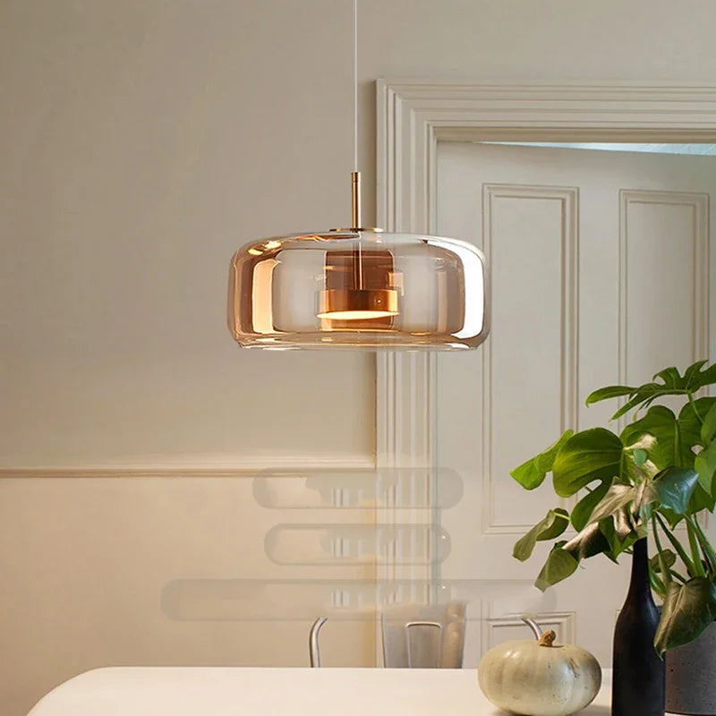 Glass Dome Chandelier | Elegant Design | Dimmable Light