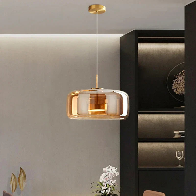 Glass Dome Chandelier | Elegant Design | Dimmable Light
