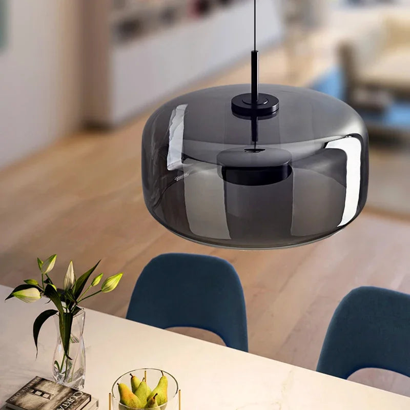 Glass Dome Chandelier | Elegant Design | Dimmable Light