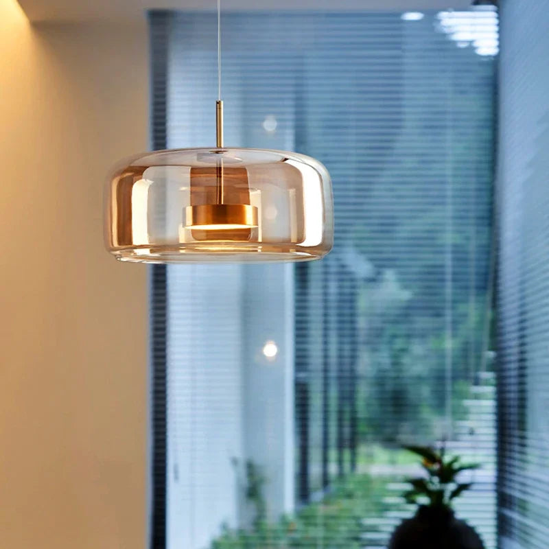 Glass Dome Chandelier | Elegant Design | Dimmable Light