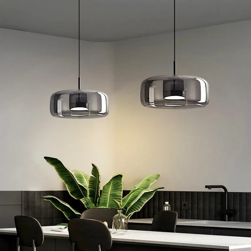 Glass Dome Chandelier | Elegant Design | Dimmable Light