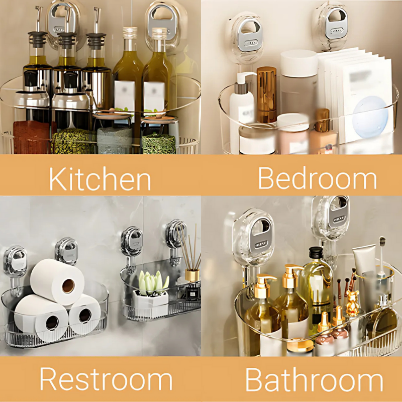 GlideHold® Organizer Rack: Organizer Storage Rack with Drain Hole