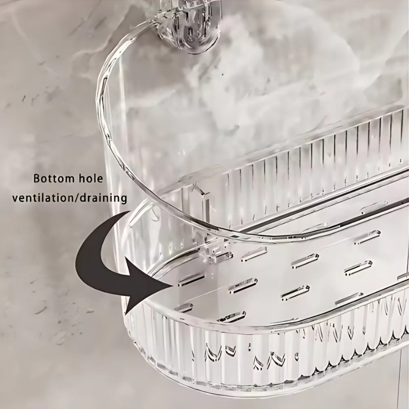 GlideHold® Organizer Rack: Organizer Storage Rack with Drain Hole