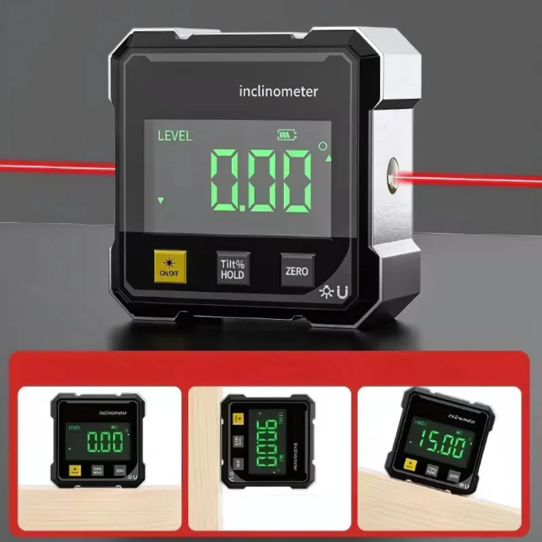 Globetrek° Digital Inclinometer: Digital Magnetic Side Laser Level