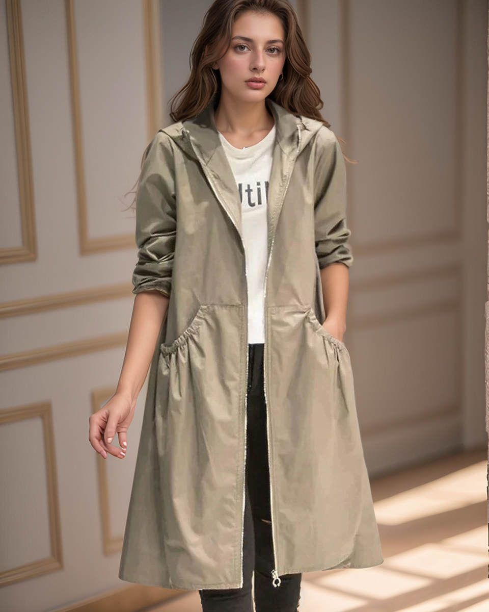 Image of Gloria | Women's Longline Hooded Jacket