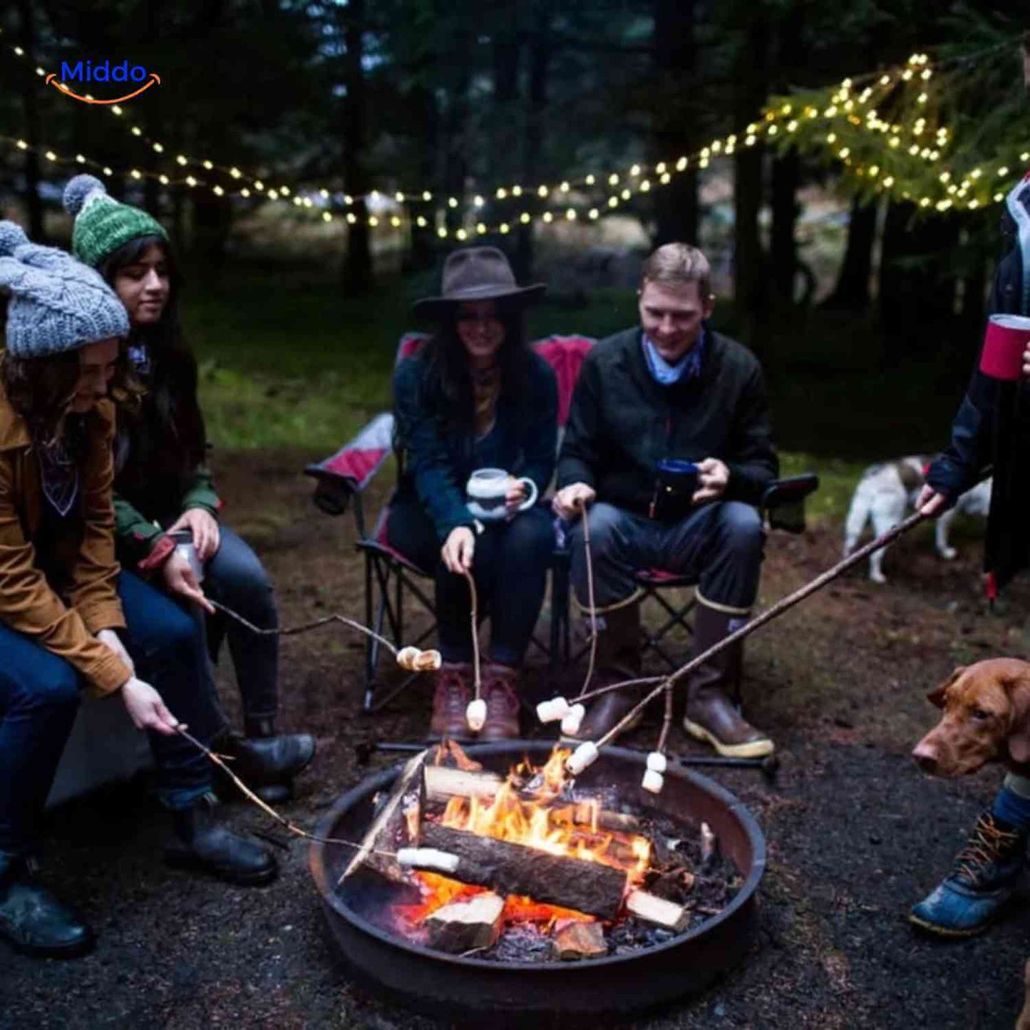 GlowMate™ Lamp | Ambient Light, String Light, and Power Bank for Outdoors