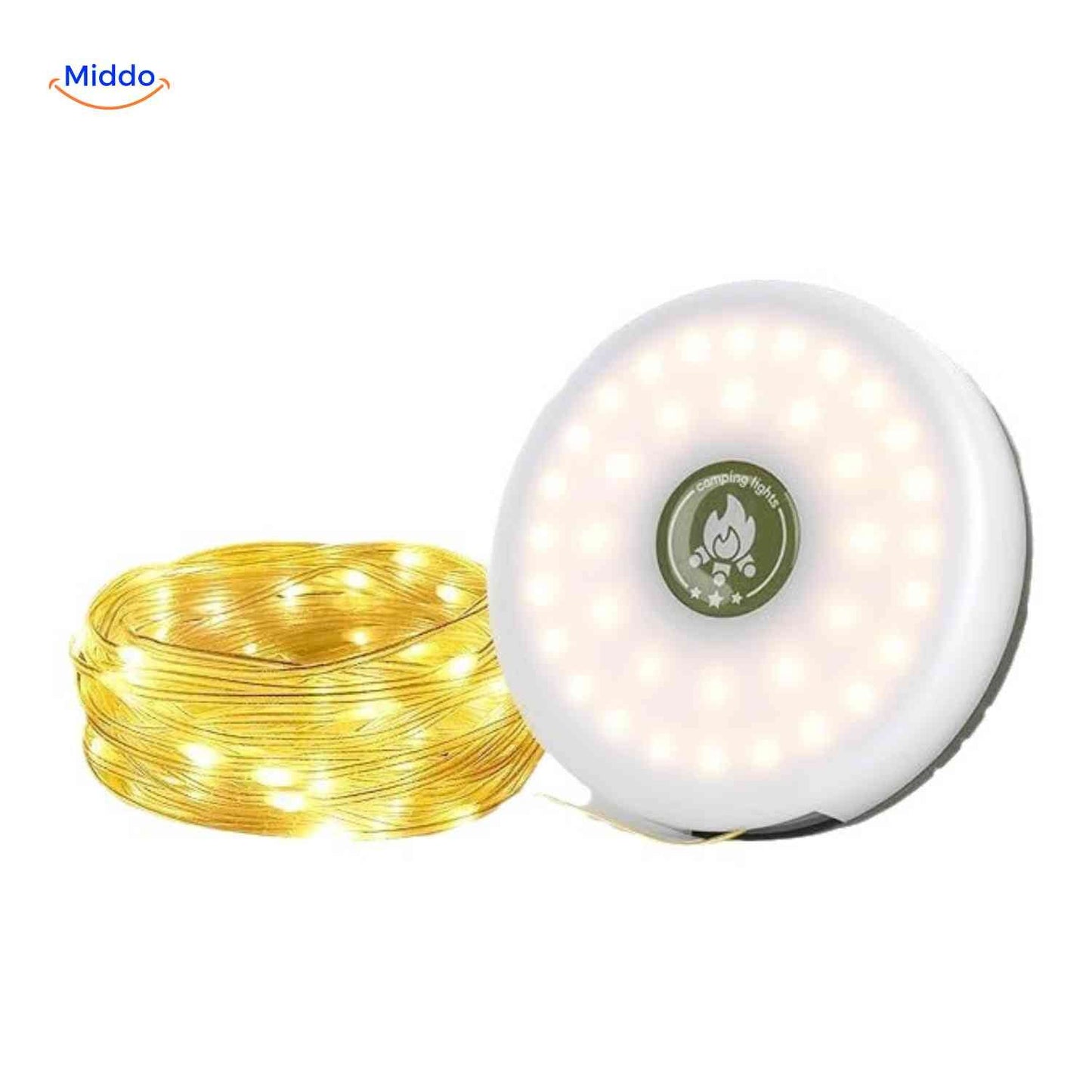 GlowMate™ Lamp | Ambient Light, String Light, and Power Bank for Outdoors