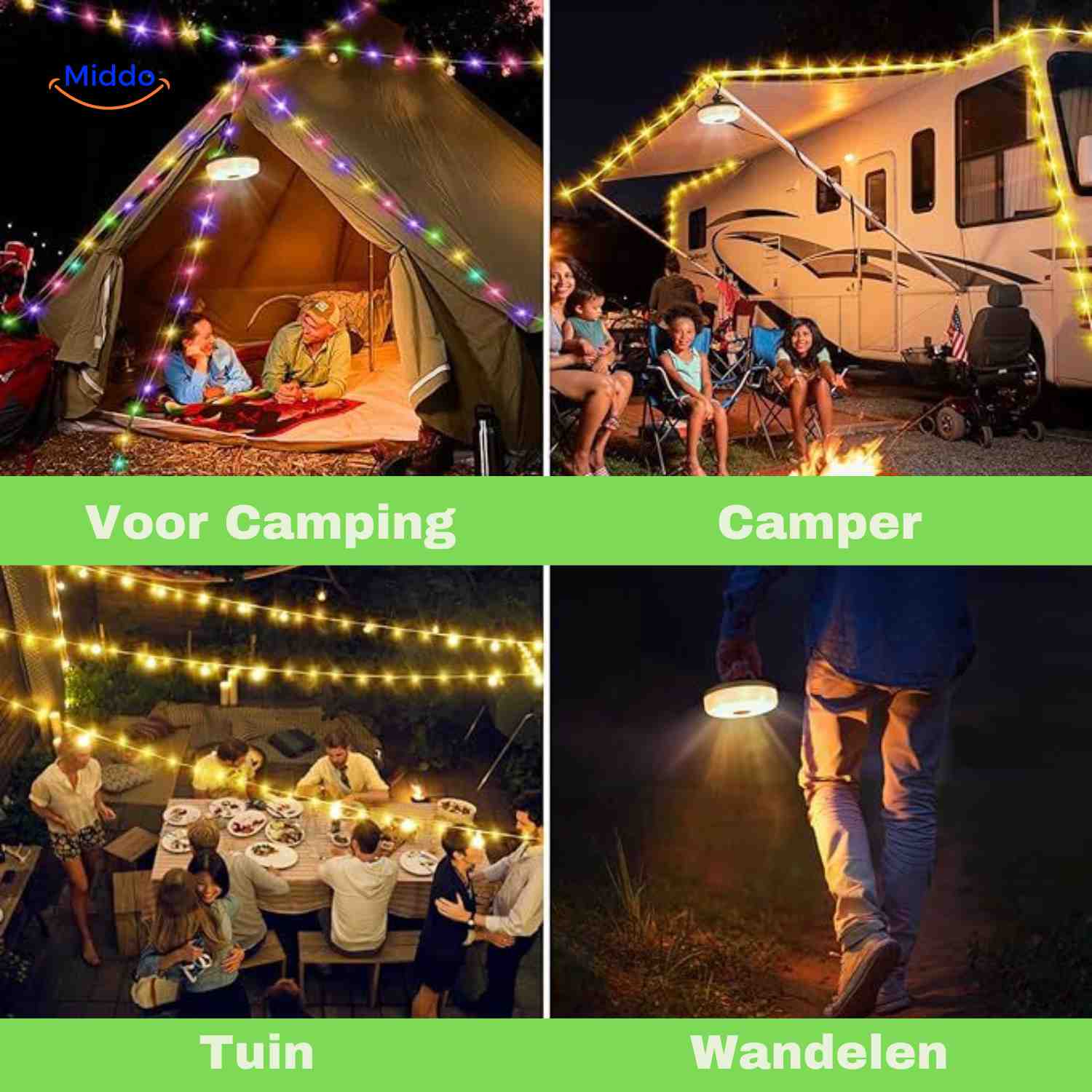 GlowMate™ Lamp | Ambient Light, String Light, and Power Bank for Outdoors