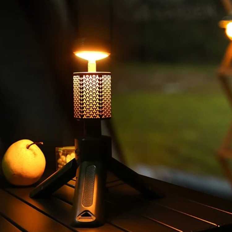 GlowMax Extendable Camping Tripod Lantern with Adjustable Light