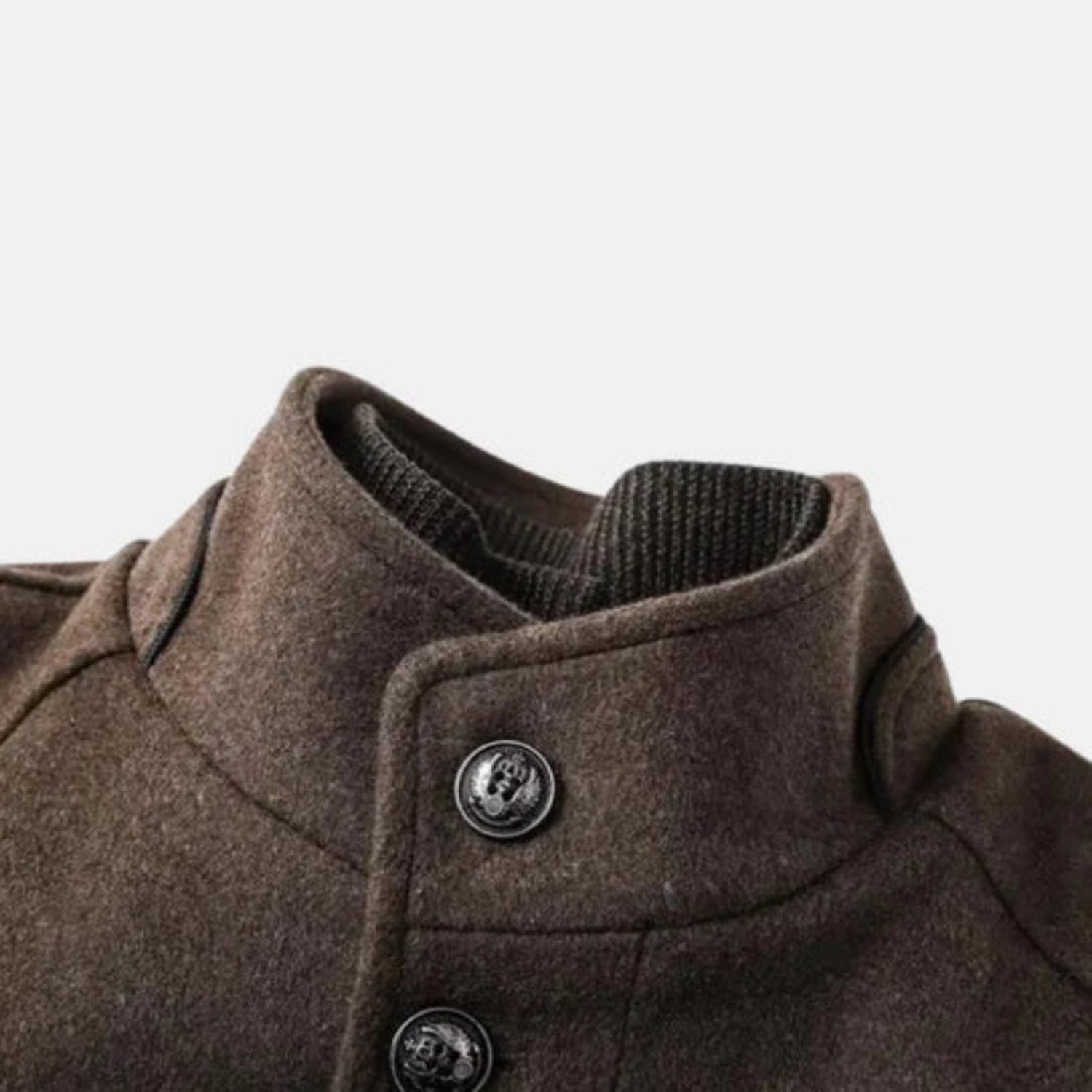 Image of Gordon | Men's Stand Collar Button Down Coat