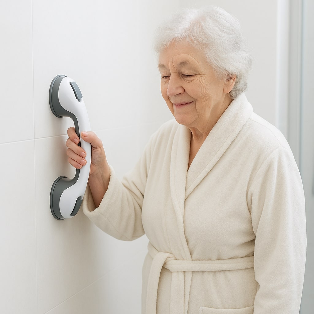 Grab Bar for Bathroom | No Drilling | Strong Suction Cup | More Safety | GripSicher