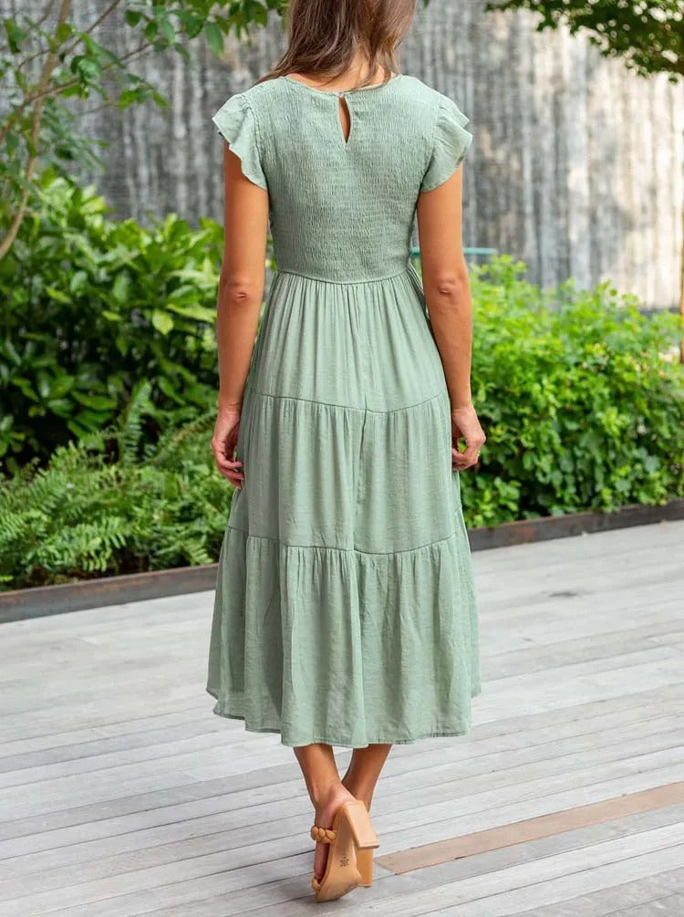 Image of Grace | Women's Smocked Midi Dress