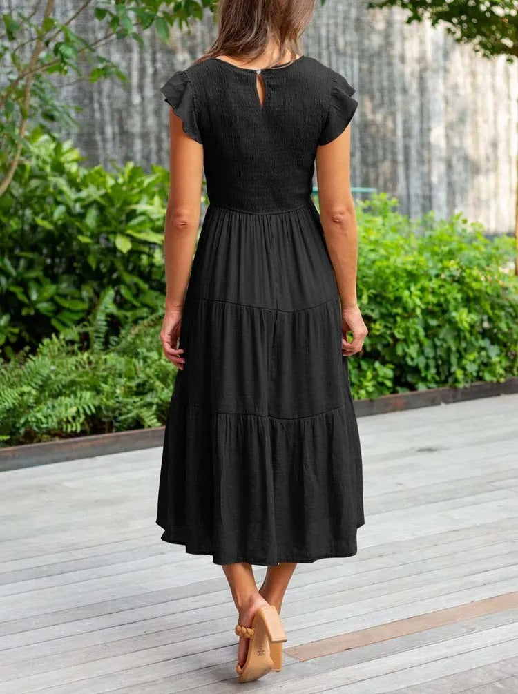 Image of Grace | Women's Smocked Midi Dress