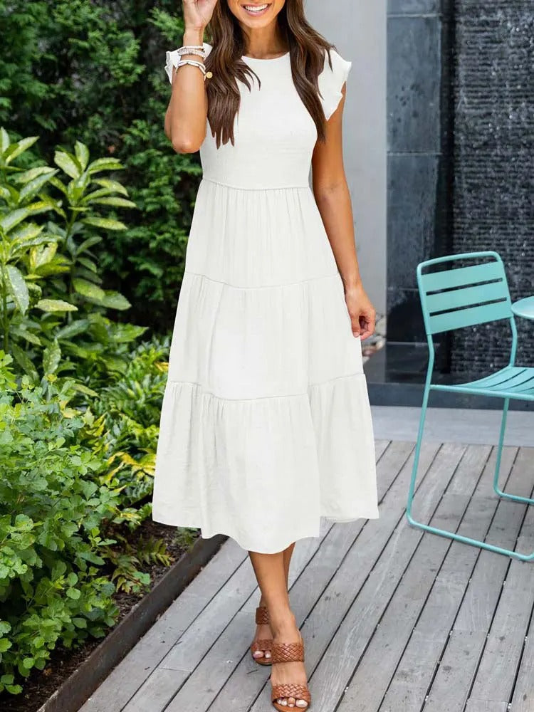 Image of Grace | Women's Smocked Midi Dress