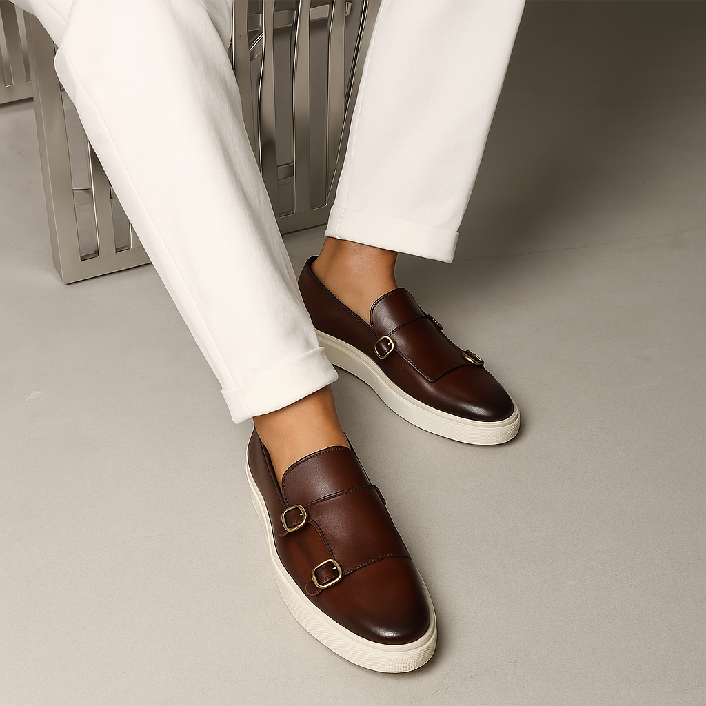 Image of Gregory | Men's Monk Strap Slip-On Loafers