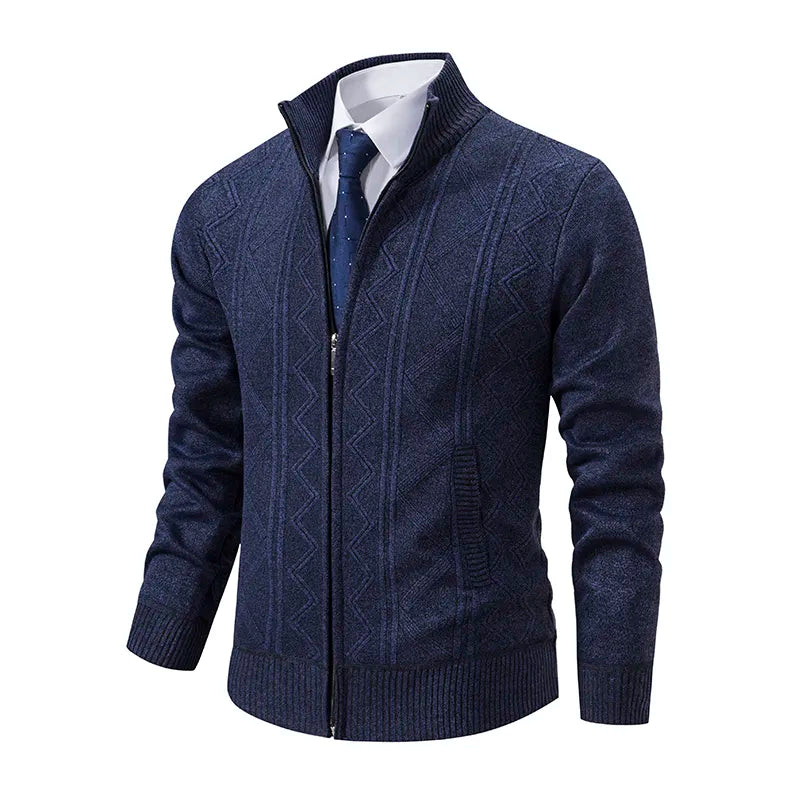 Image of Grover | Men's Full Zip Cardigan Sweater