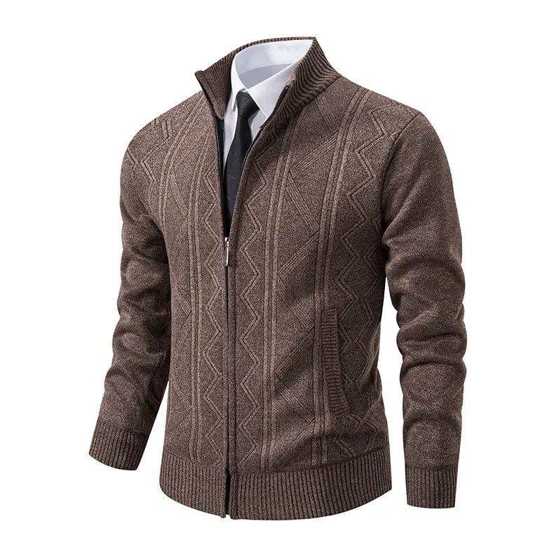 Image of Grover | Men's Full Zip Cardigan Sweater