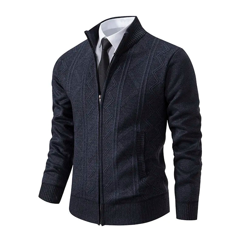 Image of Grover | Men's Full Zip Cardigan Sweater