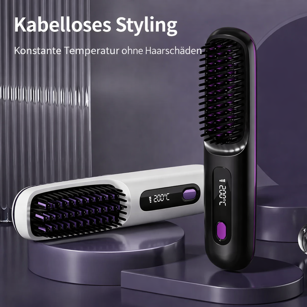 Hair Straightener | Ceramic Ion Hair Straightener | USB Rechargeable with LCD Control | Glissara