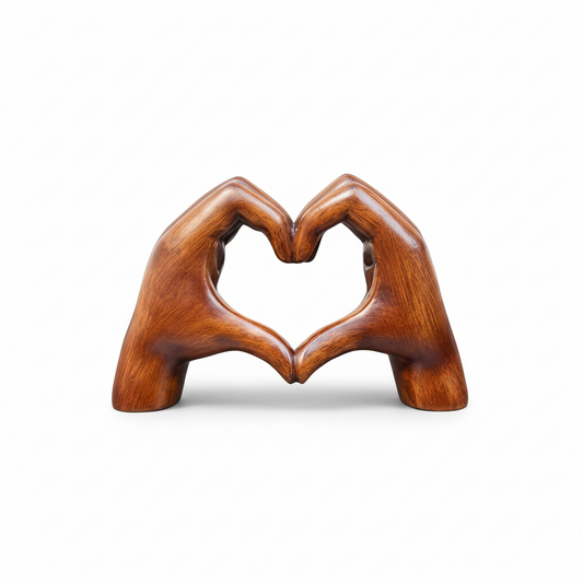 Handcrafted Wooden Heart Ornament as a Symbol of Love