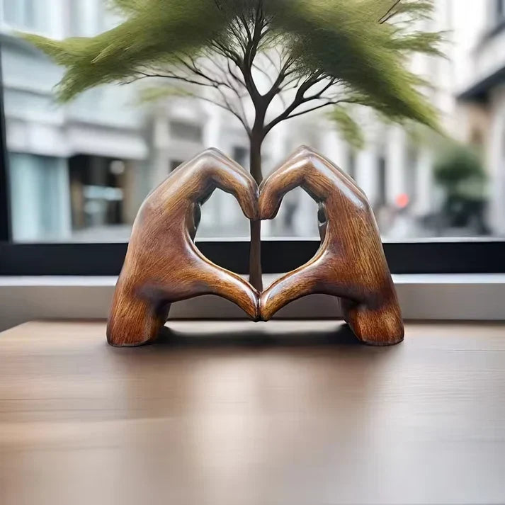 Handcrafted Wooden Heart Ornament as a Symbol of Love