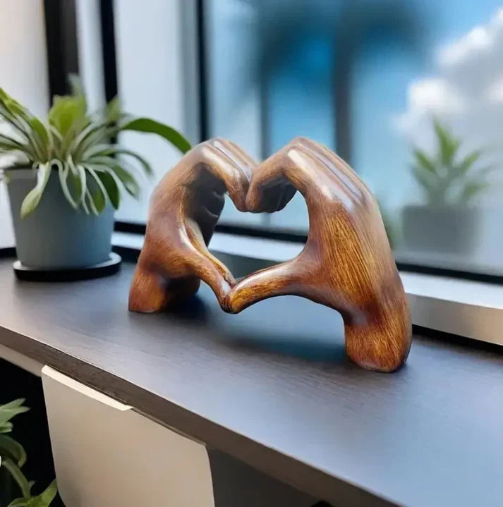 Handcrafted Wooden Heart Ornament as a Symbol of Love