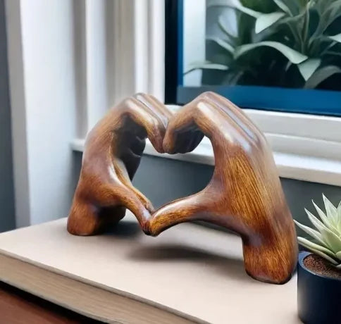 Handcrafted Wooden Heart Ornament as a Symbol of Love