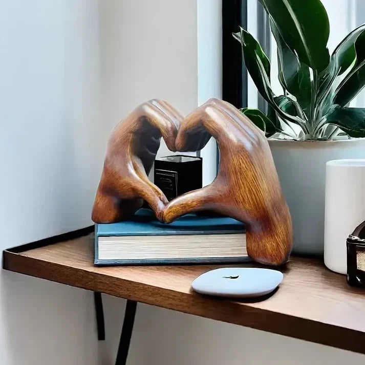 Handcrafted Wooden Heart Ornament as a Symbol of Love
