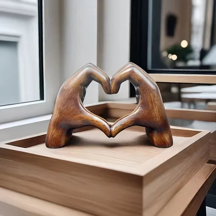 Handcrafted Wooden Heart Ornament as a Symbol of Love