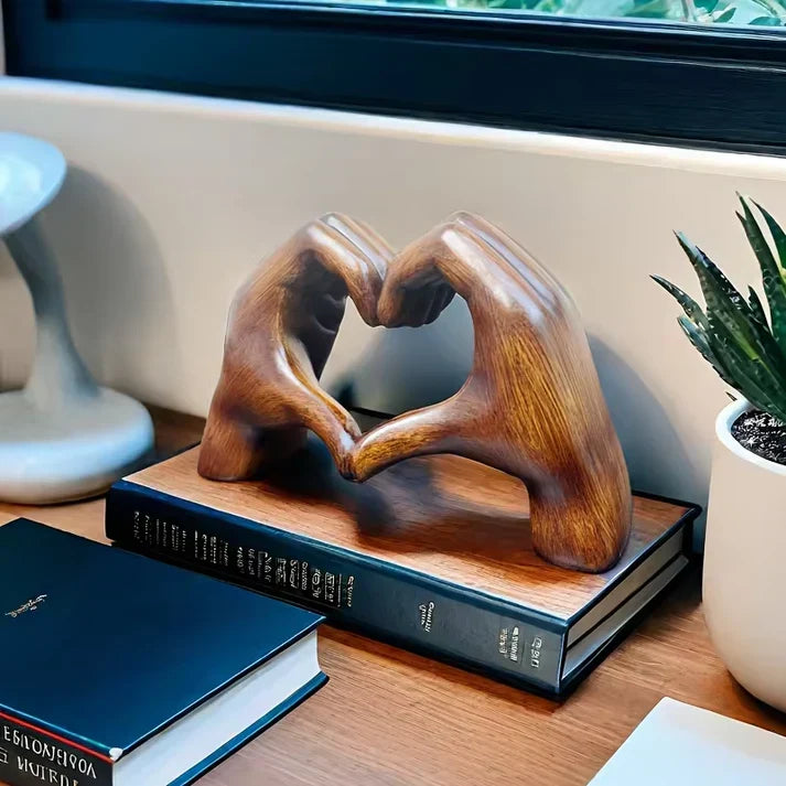 Handcrafted Wooden Heart Ornament as a Symbol of Love