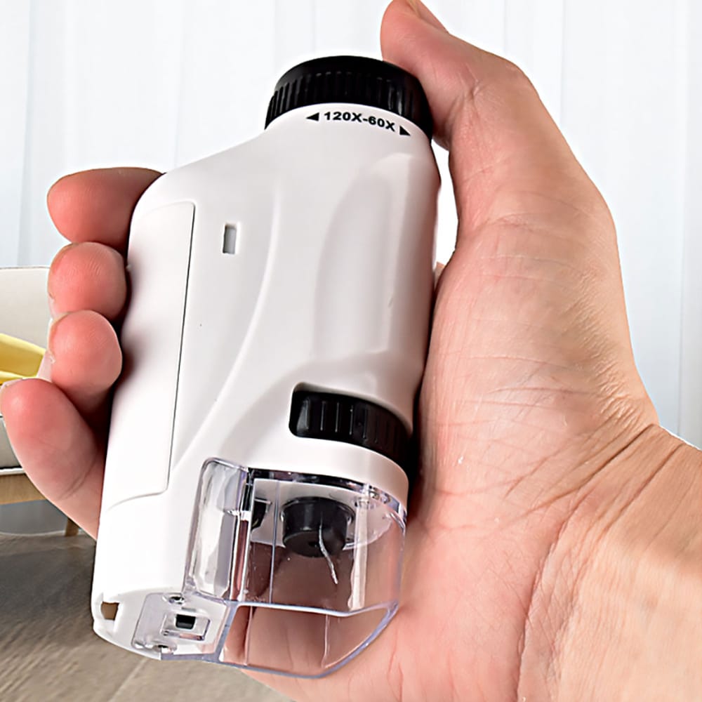 Handheld Microscope for Kids - Pink, Blue or White -