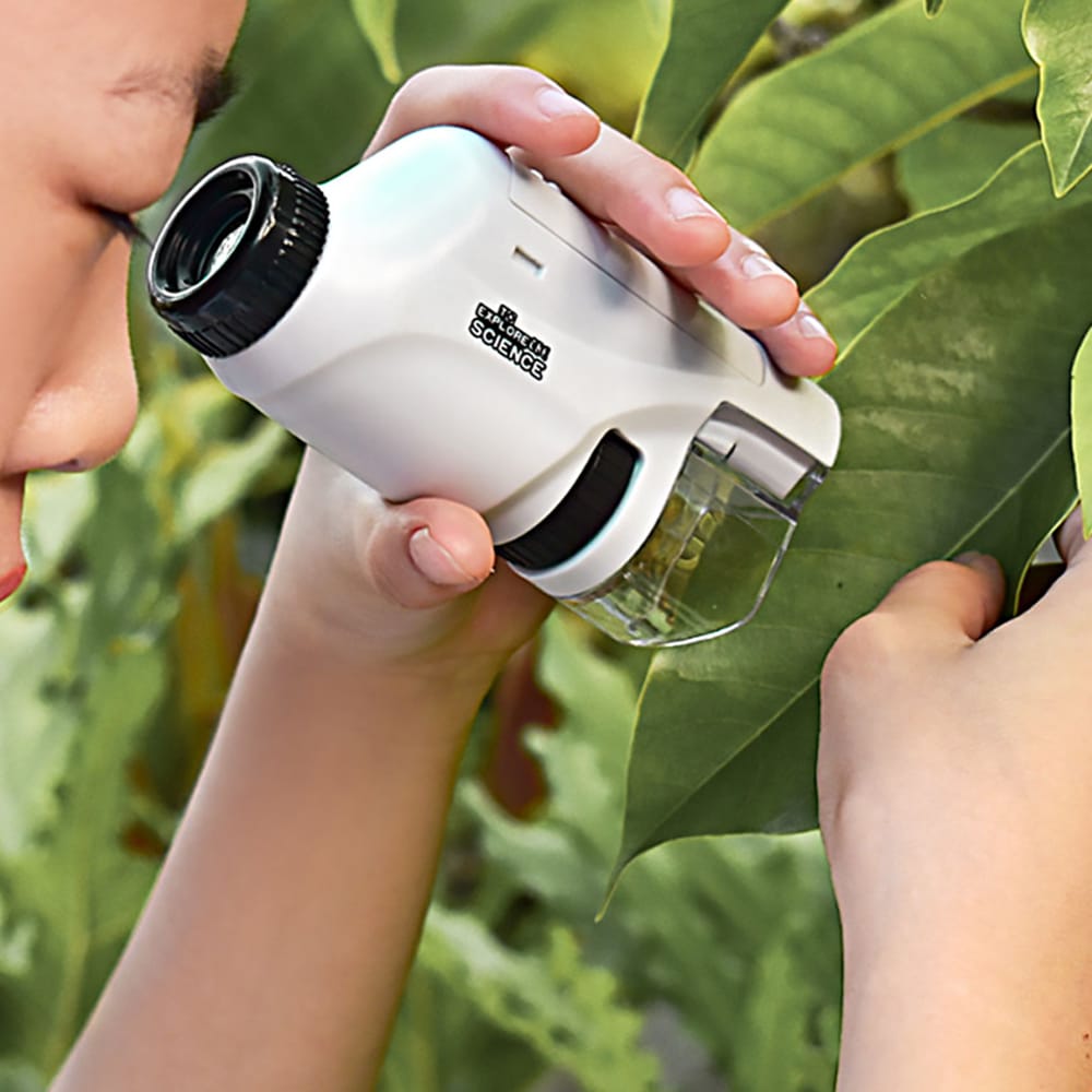 Handheld Microscope for Kids - Pink, Blue or White -
