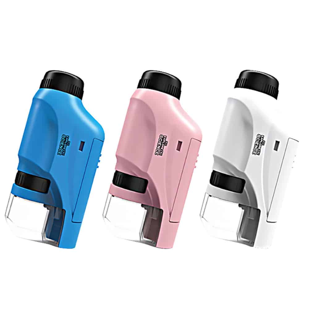 Handheld Microscope for Kids - Pink, Blue or White -