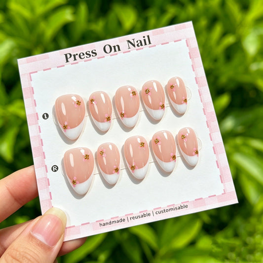 Handmade Floral Press-On Nails