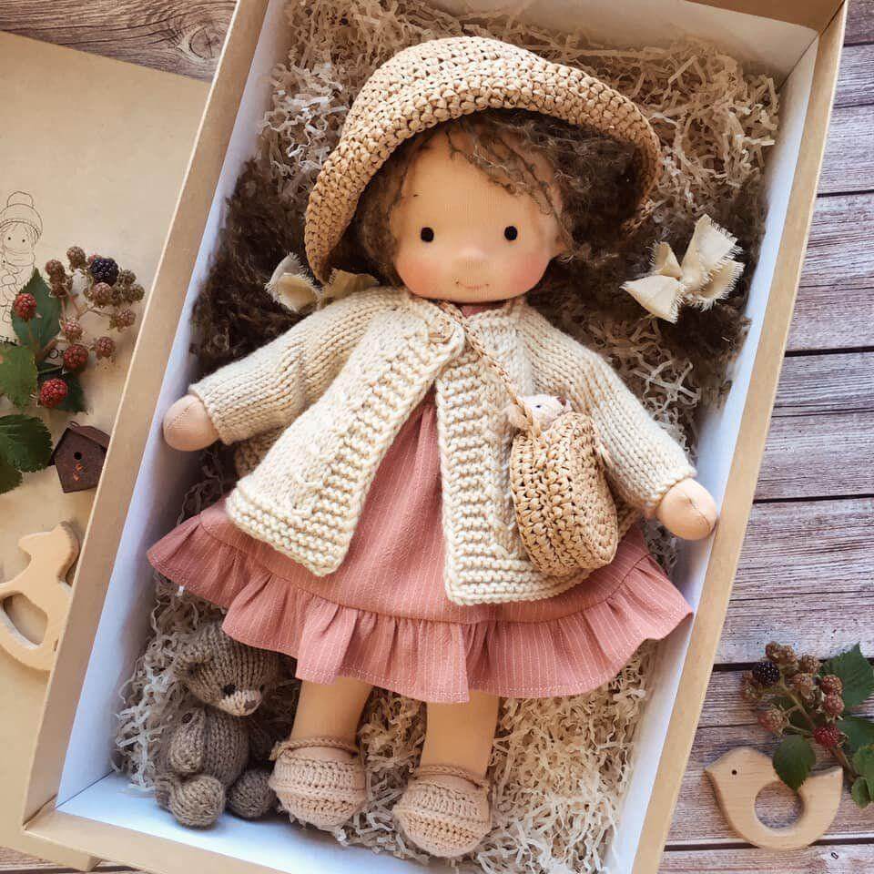 Handmade Waldorf Cuddle Doll - Cuddle Friend for Children