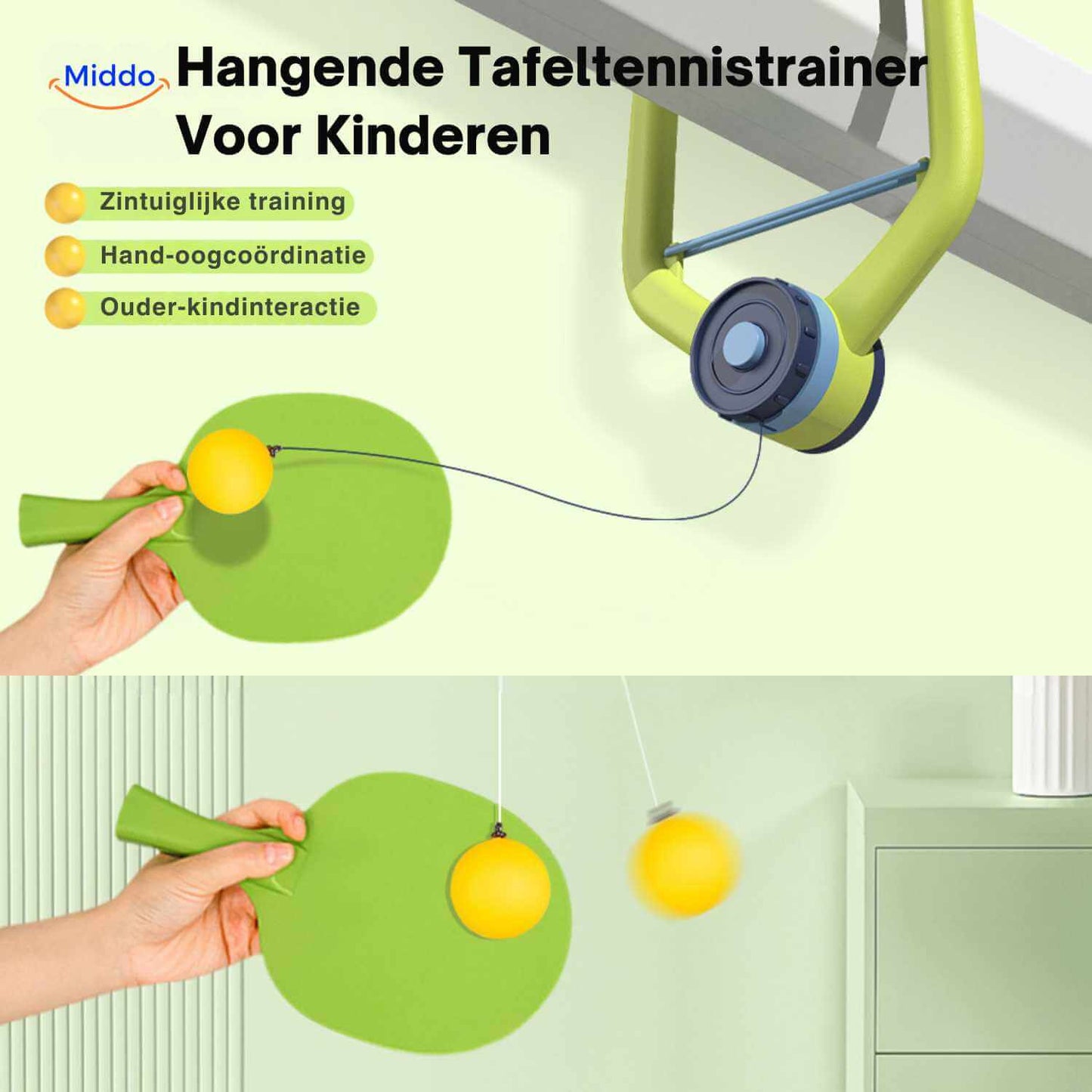 HangingBounce™ Trainer | Table Tennis, Hand-Eye Coordination & Fun!