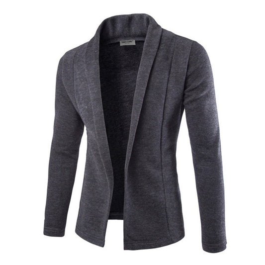 Image of Harrison | Men's Shawl Collar Open Front Cardigan